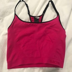 Electric yoga sports bra